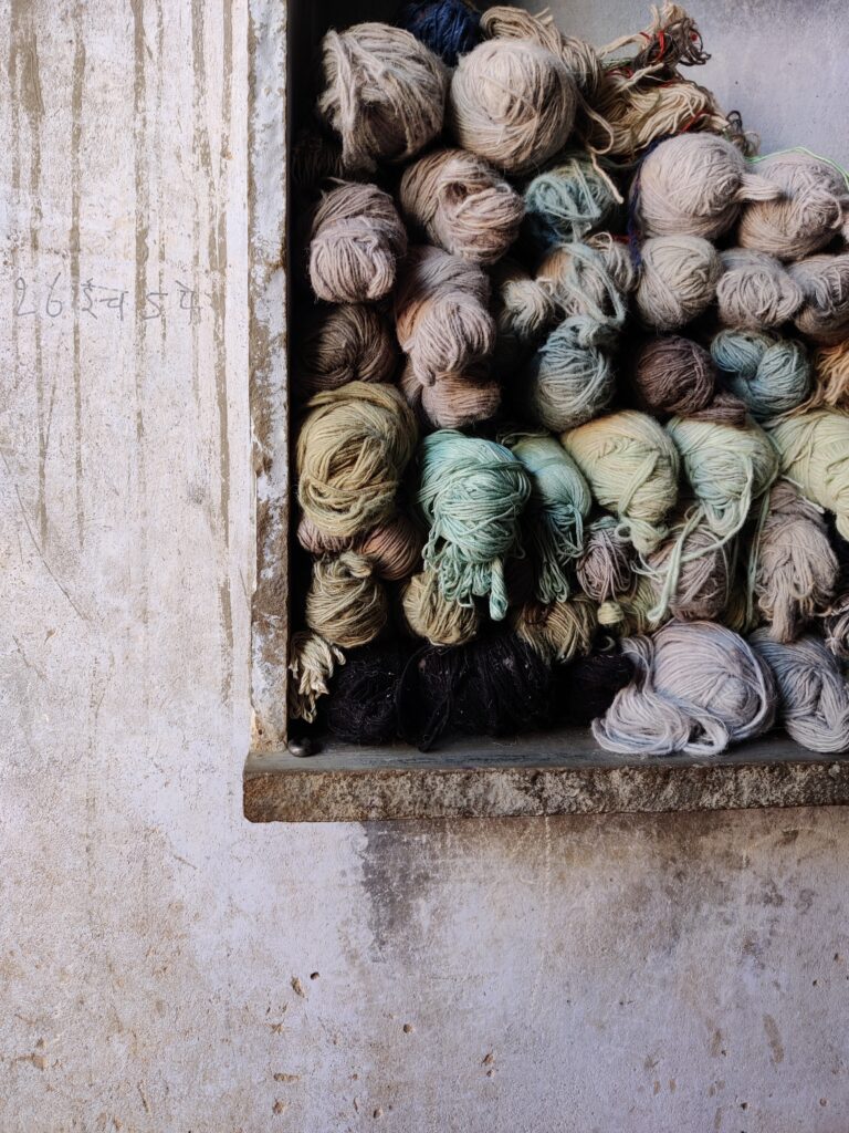 handspun yarn bundles
